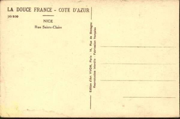 Nice Alpes Maritimes Rue Sainte Claire – Bild 2