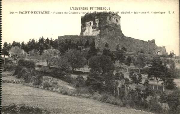 Saint-Nectaire Puy de Dome Ruines du Chateau