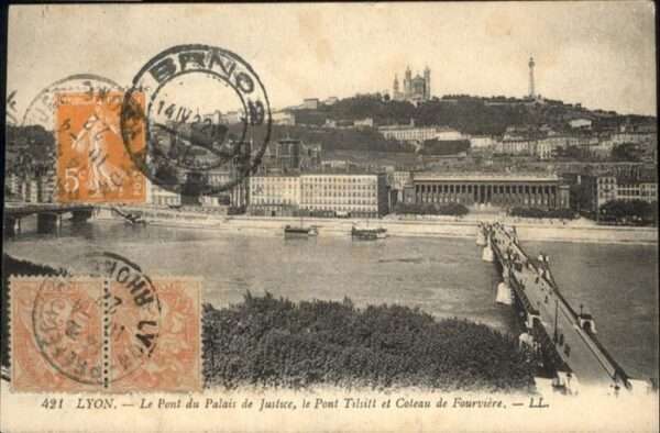 Lyon France Pont Palais Justice