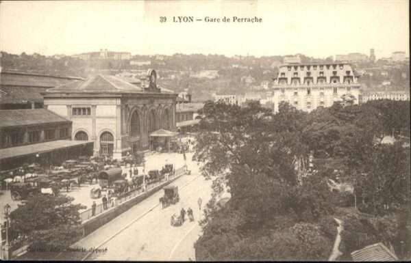 Lyon France Gare de Perrache Kutsche