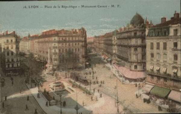 Lyon France place de la Republique Monument Carnot