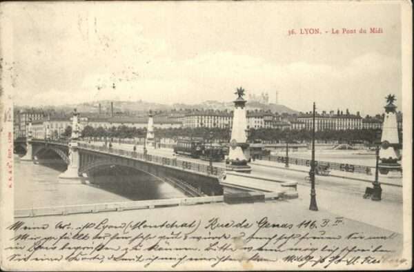 Lyon France Pont du Midi Strassenbahn