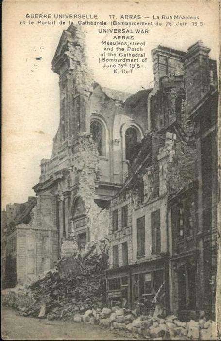 Arras Pas-de-Calais Guerre Universelle