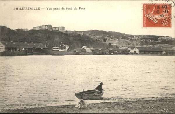 Philippeville Algerien Boot Hund