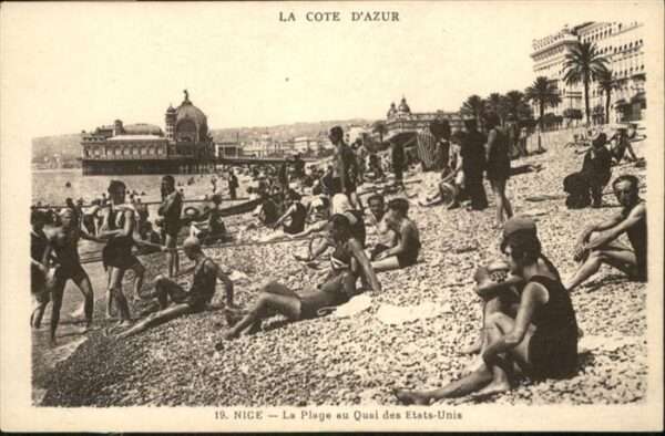 Nice Alpes Maritimes Plage Quai des Etats Unis