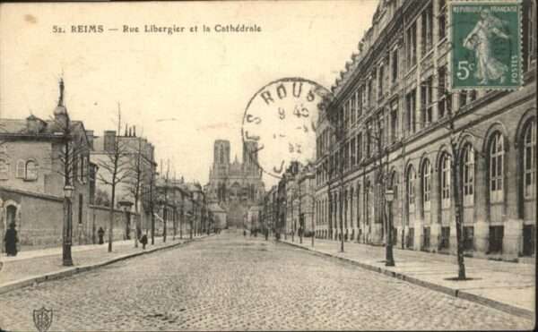 Reims Champagne Ardenne Rue Libergier Cathedrale