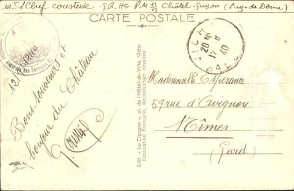 Auvergne Region La Cigogne Chateau Chazeron – Bild 2
