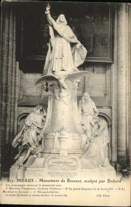 Meaux Monument de Bossuet
sculpte par Dubois