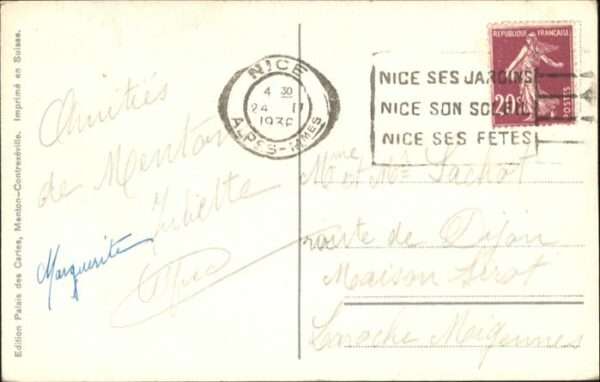 Menton Alpes Maritimes Vue prise de la Frontiere Italienne – Bild 2
