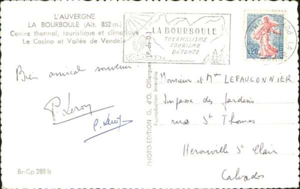 Puy-de-Dome Auvergne
Bourboule
Cebnire thermal
V – Bild 2