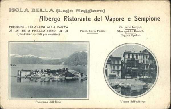 Lago Maggiore Albergo Ristorante del Vapore e Sempion