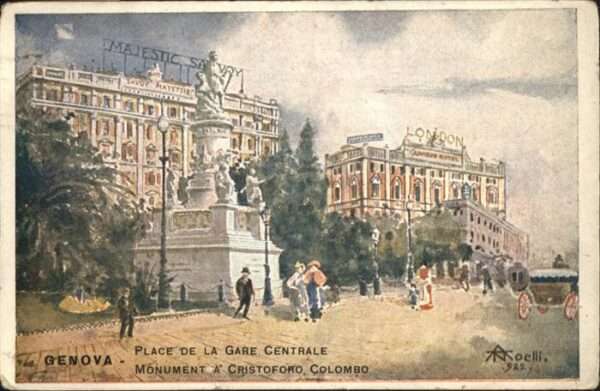 Genova Genua Liguria Monument A Cristoforo Colombo