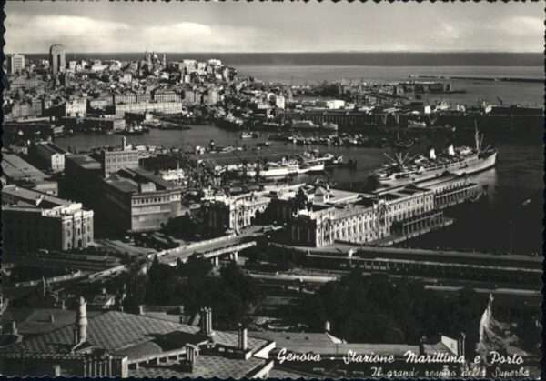 Genova Genua Liguria Stazione Marittima e Porto