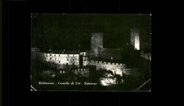 Bellinzona Castello di Uri Notturno