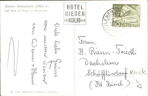 Niesen Kulm Thuner Brienzersee – Bild 2