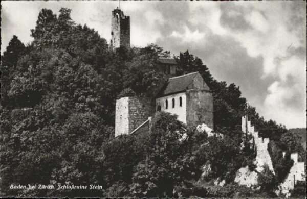 Baden AG Schloss Ruine Stein bei Zürich