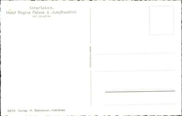 Interlaken BE Hotel Regina Palace Jungfraublick – Bild 2