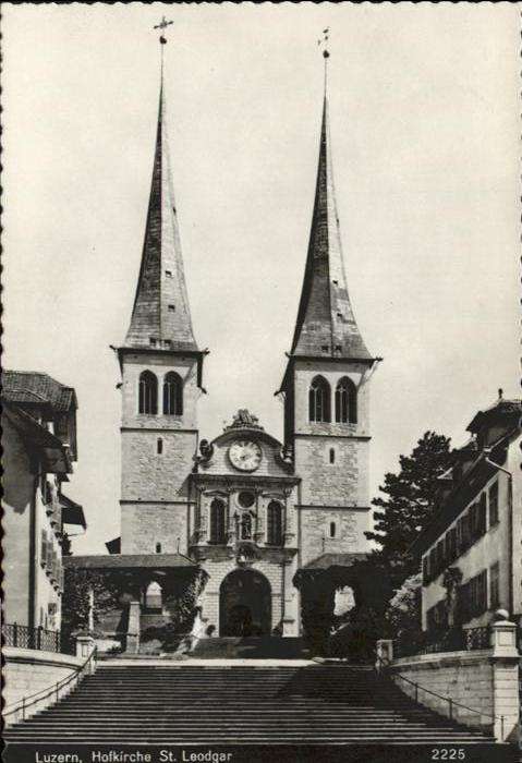 Luzern LU Hof Kirche  St Leodgar