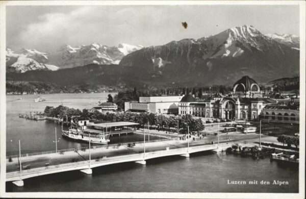 Luzern LU Brücke Schiff