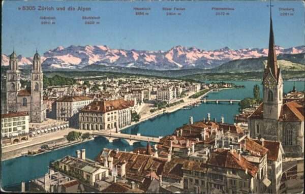 Zuerich Kirche Brücke