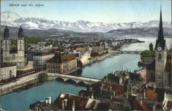 Zuerich Kirche Brücke