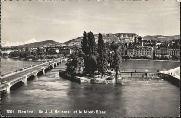 Geneve GE Brücke Mont Blanc
