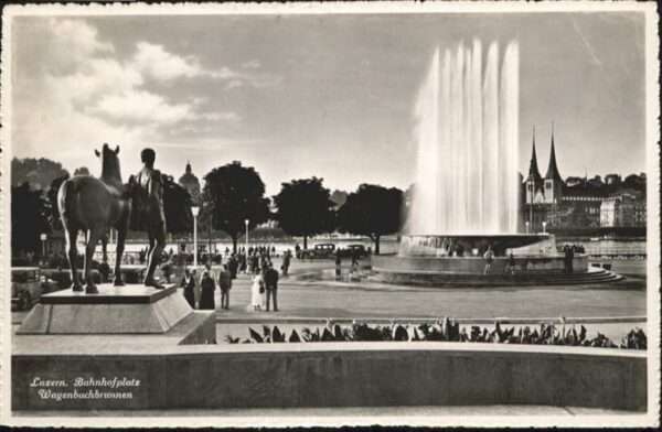 Luzern LU Bahnhofplatz Wagenbachbrunnen