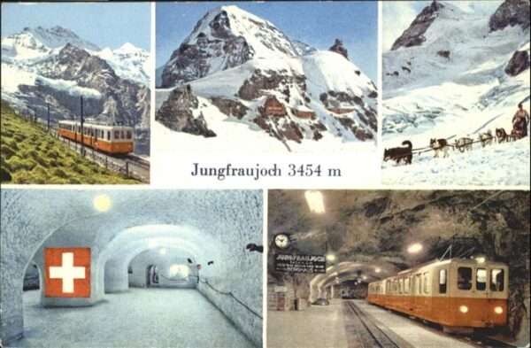 Jungfraujoch Zug Hund Obervatorium