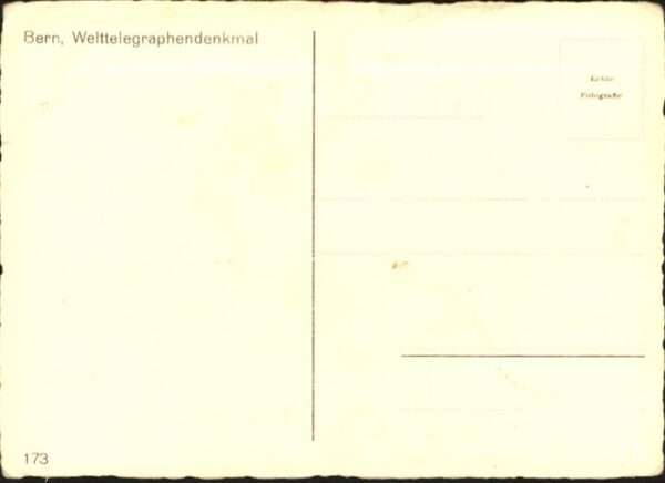 Bern BE Welttelegraphen Denkmal – Bild 2