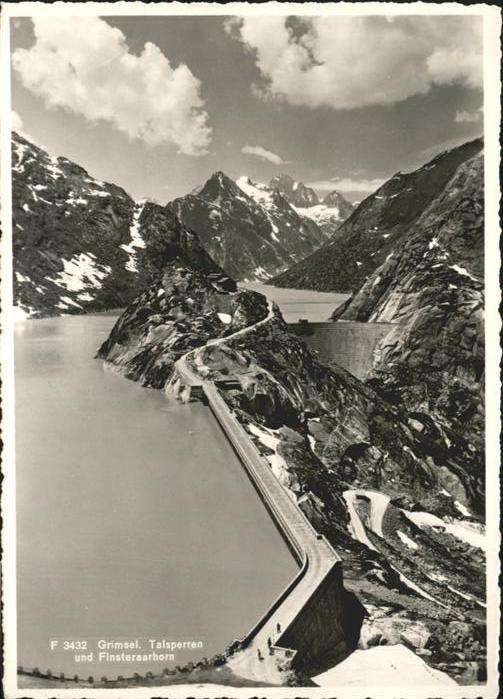 Grimsel Pass Talsperre Finsteraarhorn