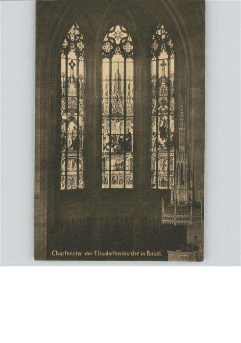 Basel BS Chorfenster Elisabethenkirche