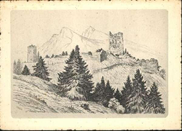 Bad Ragaz Ragatz Ruine Freudenberg