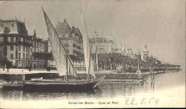 Evian-les-Bains Haute Savoie Quai
Port