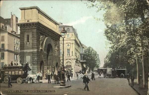 Paris Porte et Boulevard Saint-Martin