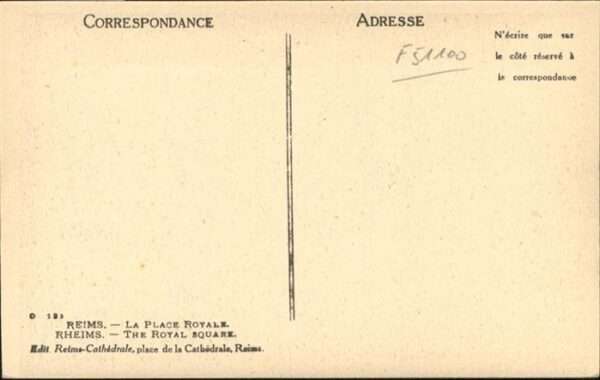 Reims Champagne Ardenne Place Royale – Bild 2