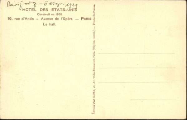 Paris Hotel des Etats Unis – Bild 2
