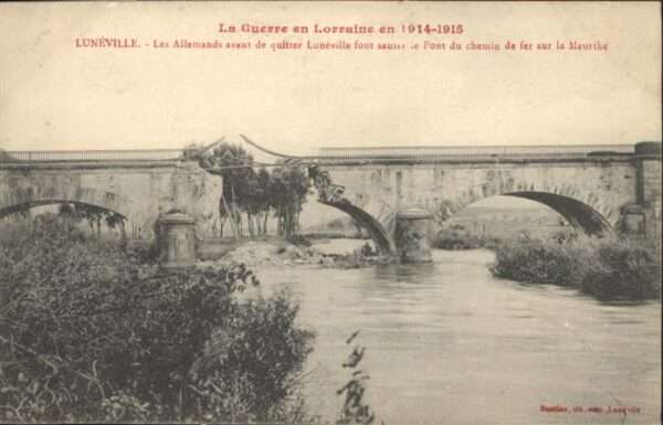 Luneville Guerre en Lorraine en 1914-1915