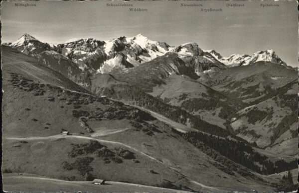 Adelboden Hahnenmoos Pass Wildhorn Mittagshorn