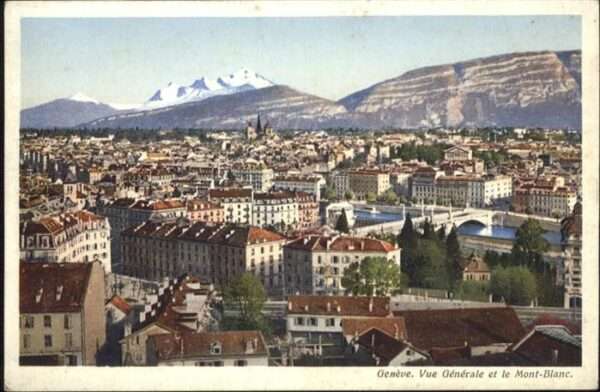 Geneve GE Mont Blanc Brücke