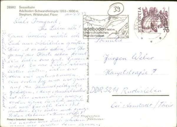 Adelboden Sesselbahn – Bild 2