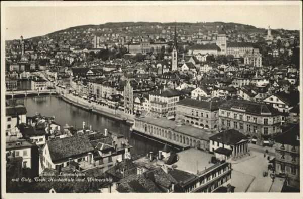 Zuerich Limmatquai Hochschule Univerität Brücke