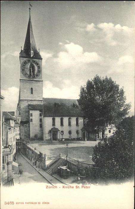 Zuerich Kirche St Peter