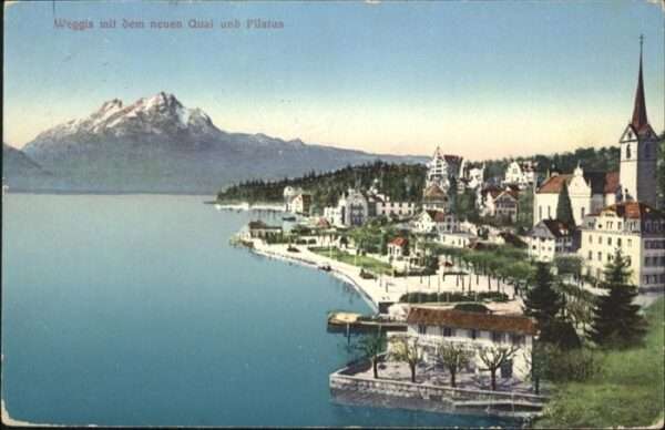 Weggis Vierwaldstaettersee Quai Pilatus