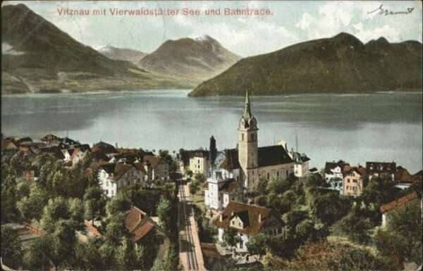 Vitznau Vierwaldstättersee Bahntrace