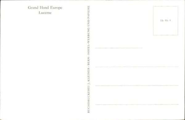 Luzern LU Grand Hotel Europe – Bild 2