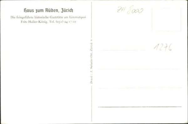 Zuerich Haus zum Rüden – Bild 2