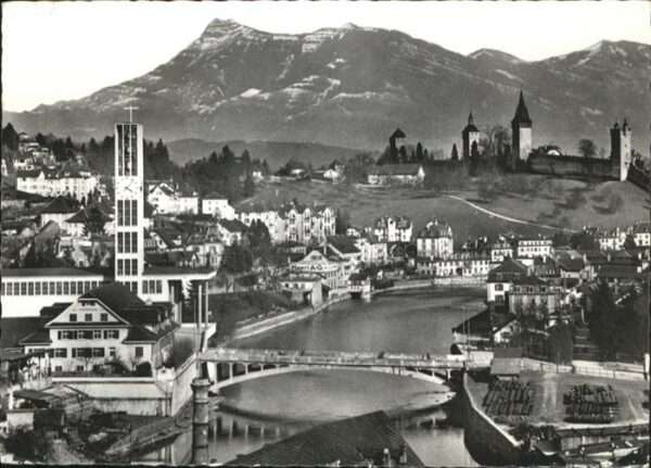 Luzern LU St Karli Rigi Brücke