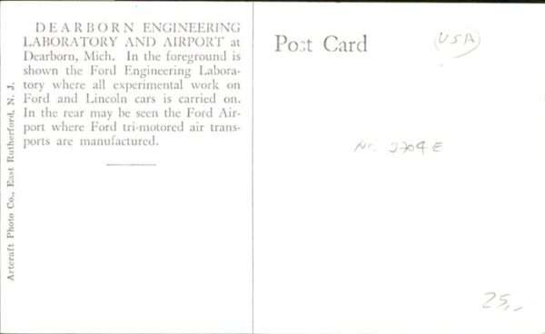 Dearborn Michigan Laboratory Airport Ford Motor Company – Bild 2
