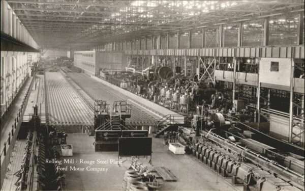 Dearborn Michigan Rolling Mioll Rouge Steel Plant Ford Mo