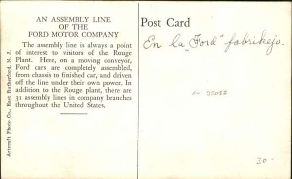 Dearborn Michigan Assembly Line Ford Motor Company – Bild 2
